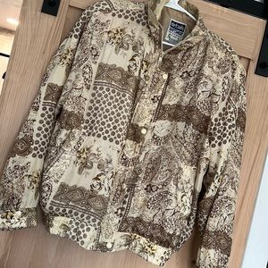 Silk bomber jacket, size M